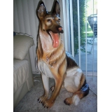 CERAMIC GERMAN SHEPHERD AND OTHERS